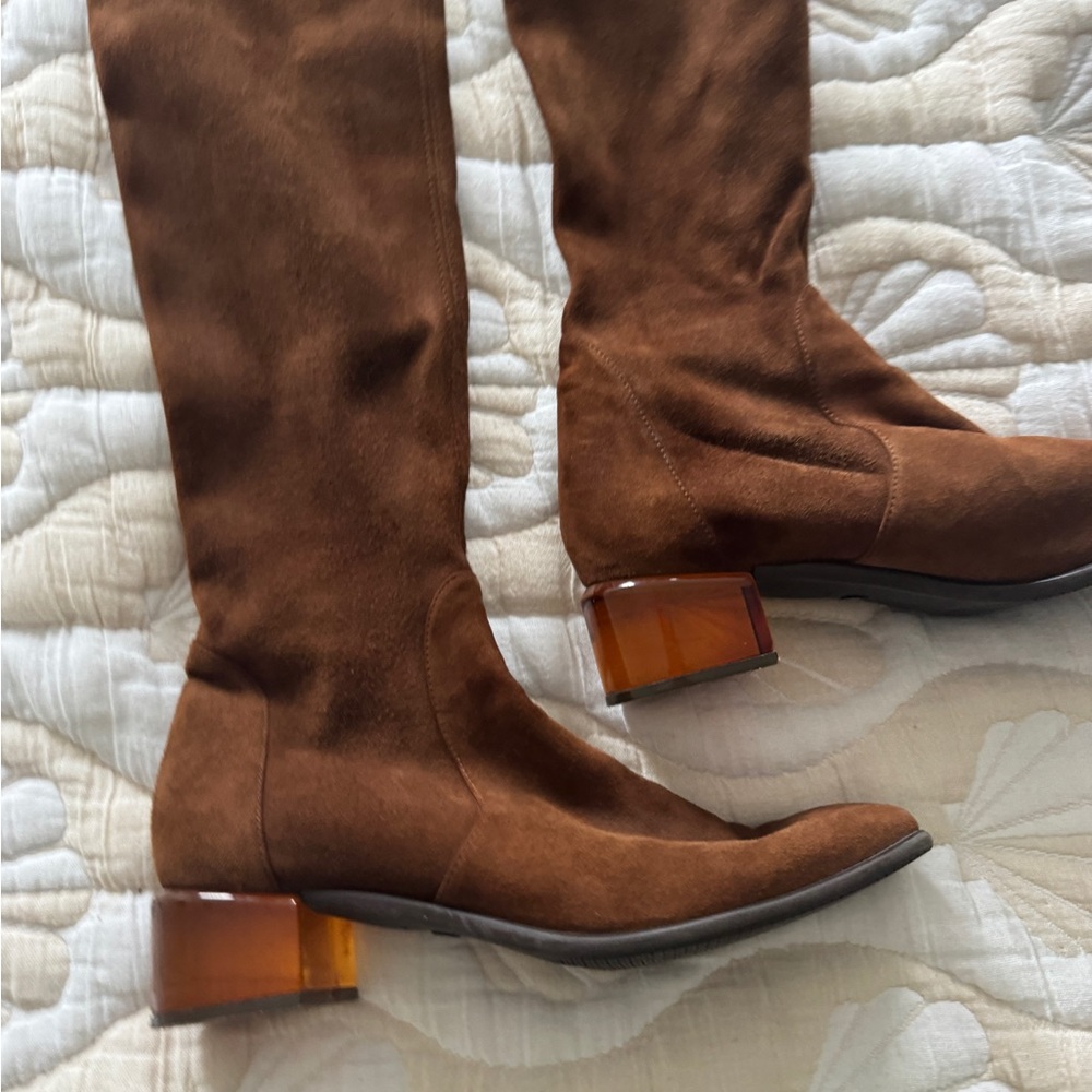 Stuart Weitzman Charolet Suede Over-the-Knee Boots